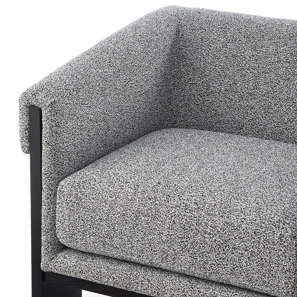 Liang and Eimil Maplin Occasional Chair in Speckle Grey & Matt Black