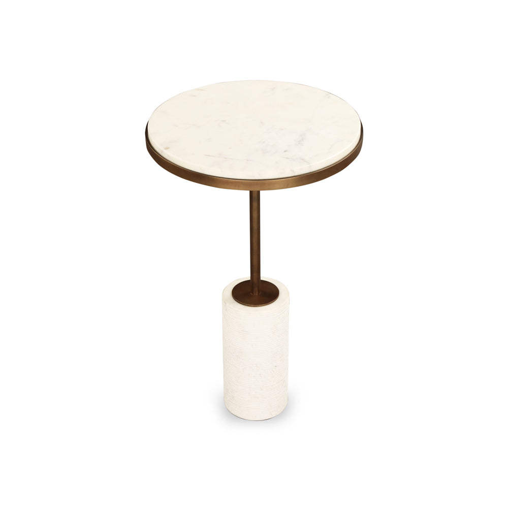 Dolmec Set of 2 Marble Side Tables LiangAndEimil 3