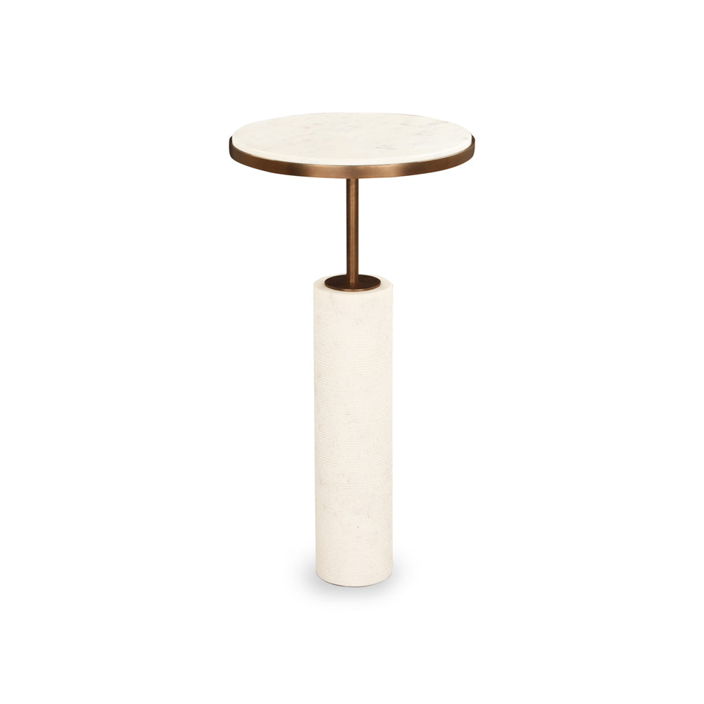 Dolmec Set of 2 Marble Side Tables LiangAndEimil 4