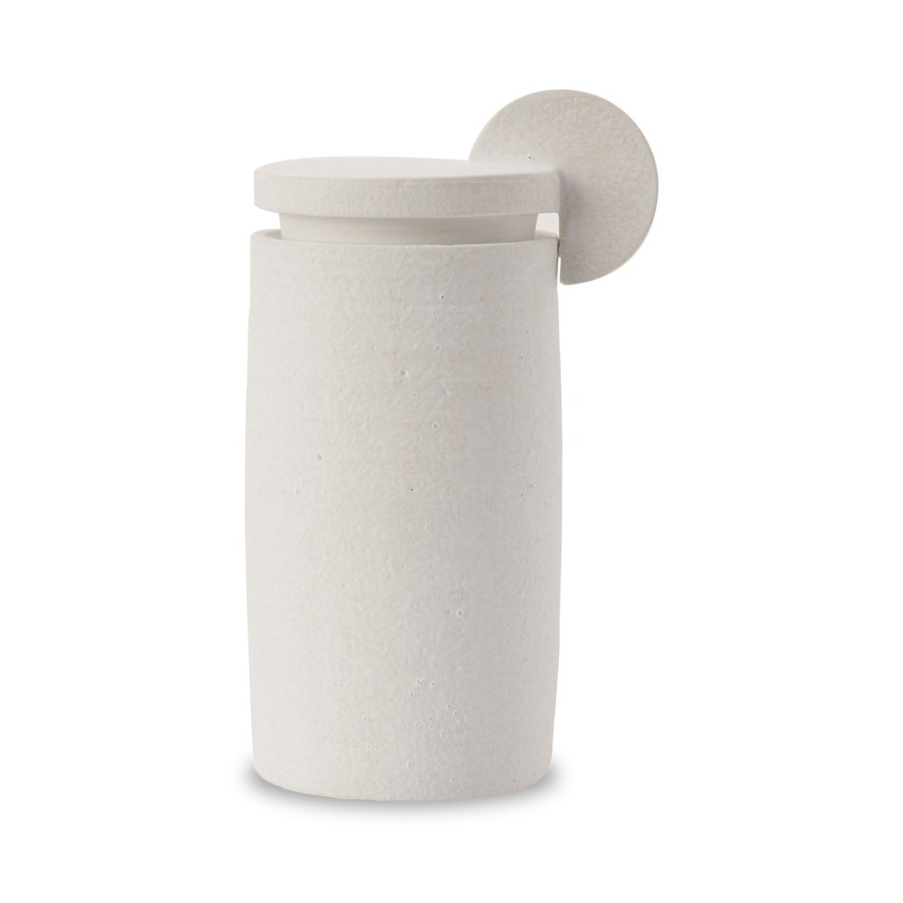LiangAndEimil Liang and Eimil Punch Ceramic Jar - White