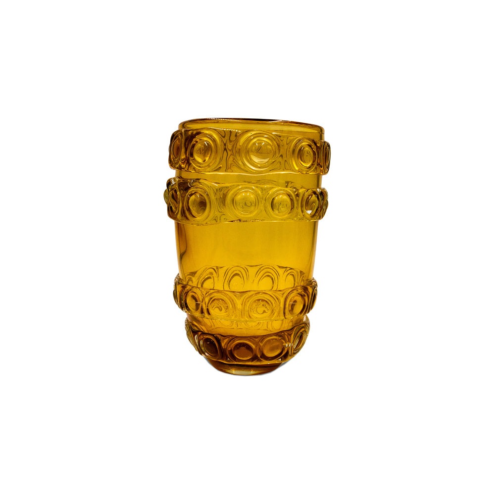 Liang & Eimil Bumble Glass Vase Amber