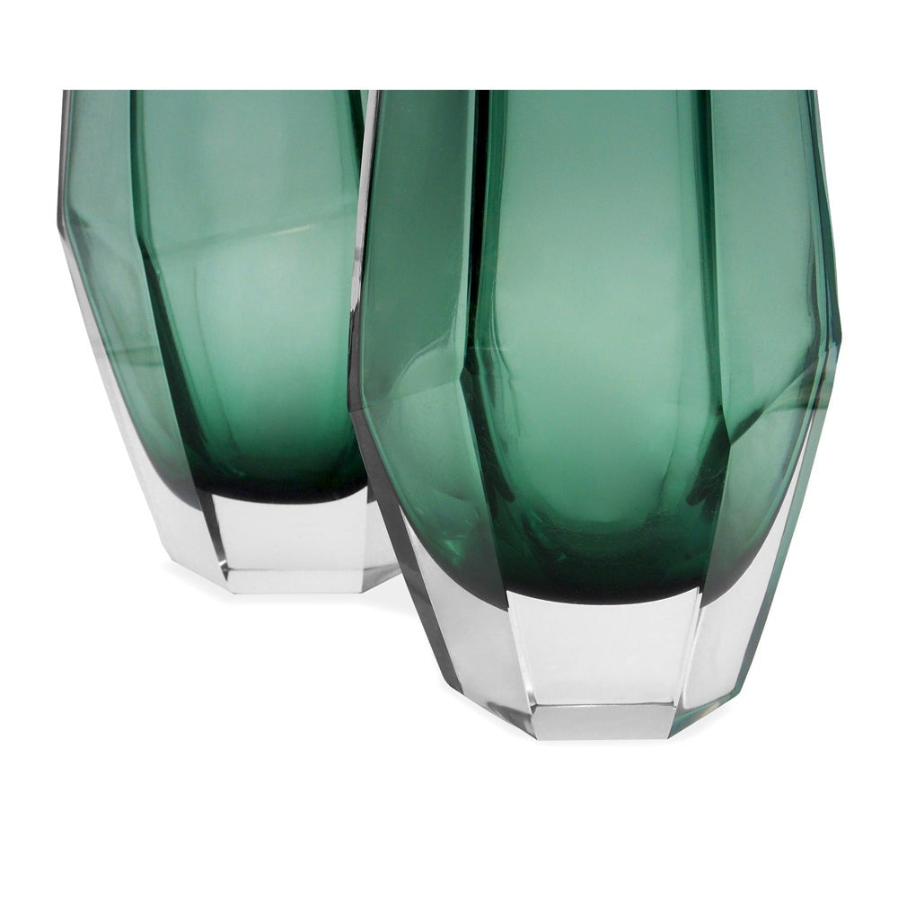 Liang & Eimil Wiley Glass Vase Green