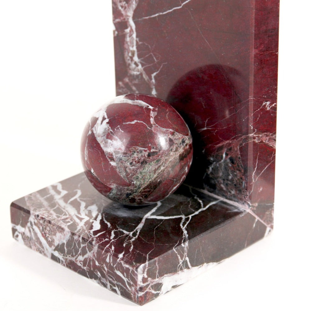 Liang & Eimil Ebury Bookends - Rojo Levante Marble
