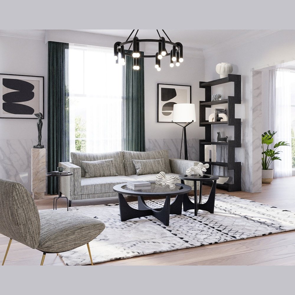 Melt 2 Pendant Lamp - Matt Black LiangAndEimil 2