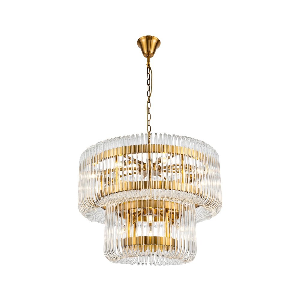 Mist Tall Pendant Lamp - Brushed Brass LiangAndEimil 1