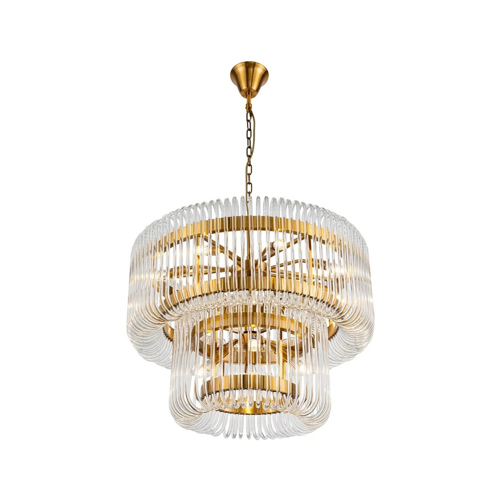 Mist Tall Pendant Lamp - Brushed Brass LiangAndEimil 2