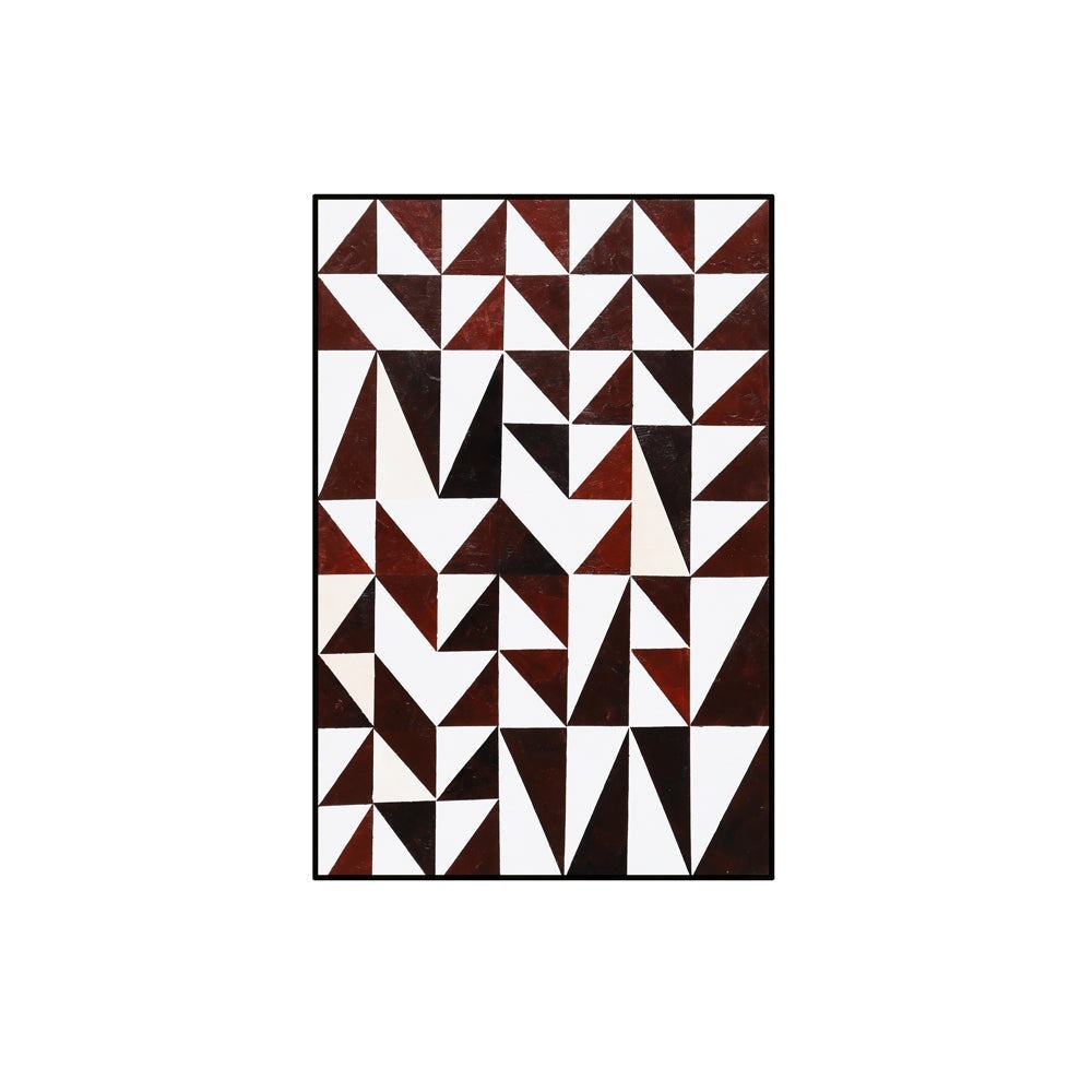 Abstract Triangles Wall Art - Brown LiangAndEimil 1