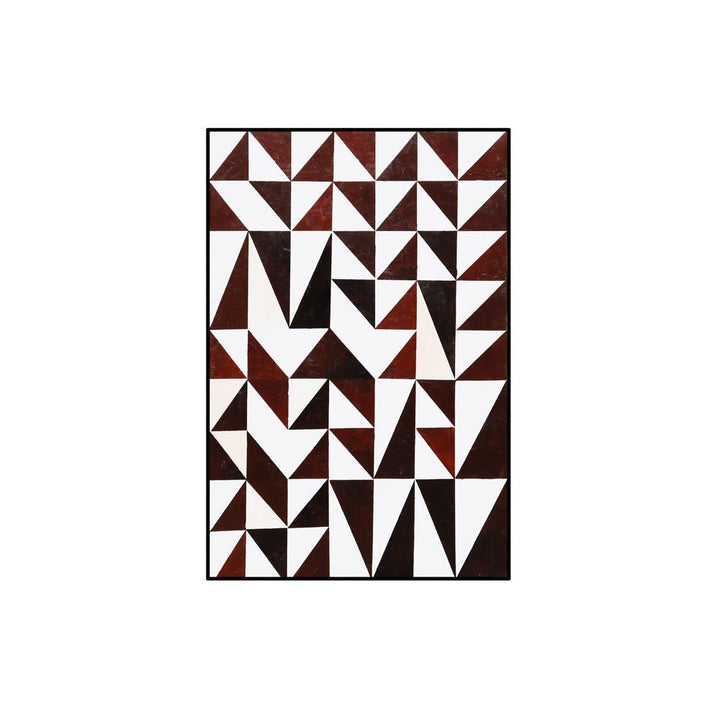 Abstract Triangles Wall Art - Brown LiangAndEimil 1