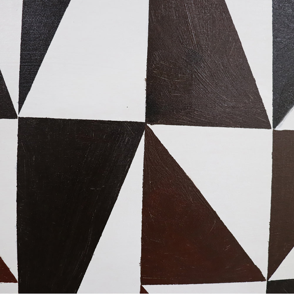 Abstract Triangles Wall Art - Brown LiangAndEimil 3
