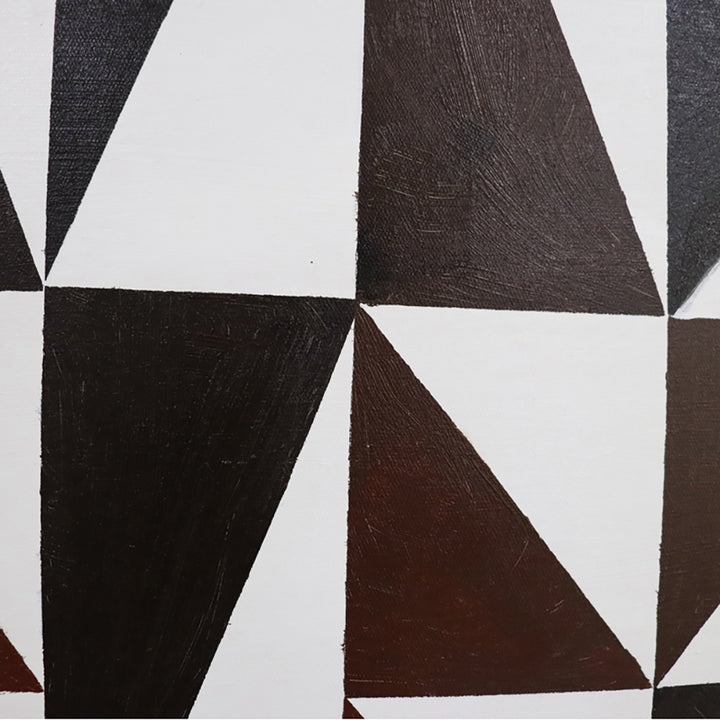 Abstract Triangles Wall Art - Brown LiangAndEimil 3