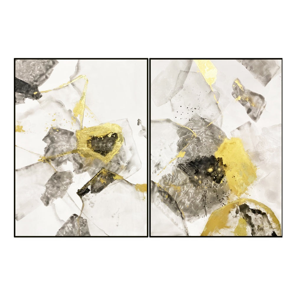 Modernist Wall Art - Black & Gold LiangAndEimil 1