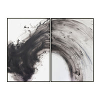 Liang & Eimil Abstract Wave Wall Art Black