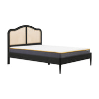 Olivia's Lincoln Rattan Bed in Black