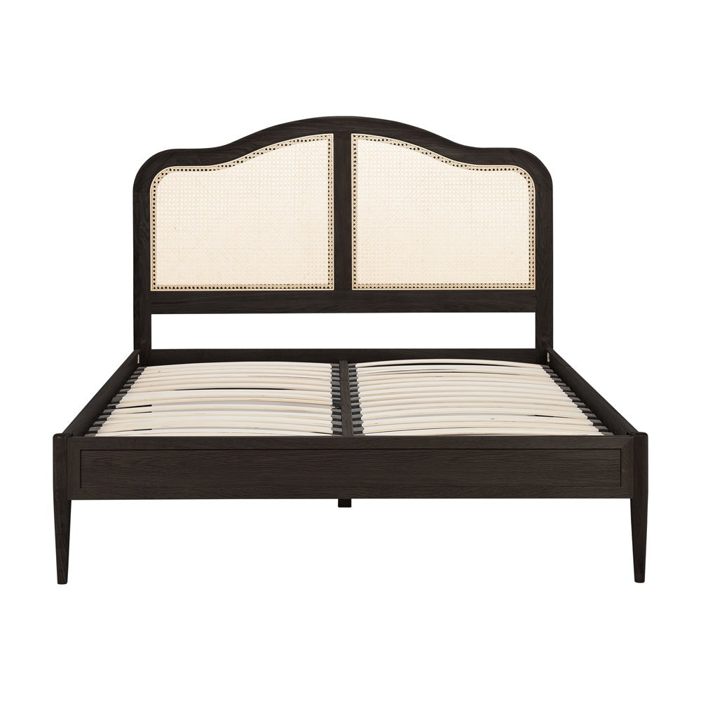 Olivia's Lincoln Rattan Bed in Black