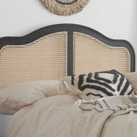 Olivia's Lincoln Rattan Bed in Black