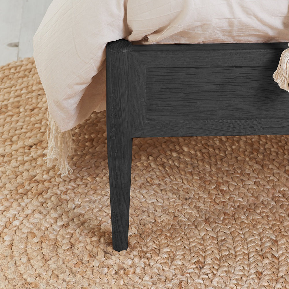 Olivia's Lincoln Rattan Bed in Black