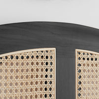 Olivia's Lincoln Rattan Bed in Black