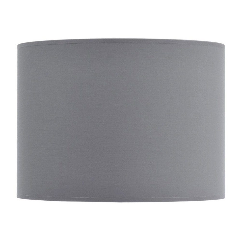 Libra Grey and Silver Lined Drum 14" Lampshade-Libra-Olivia's 
