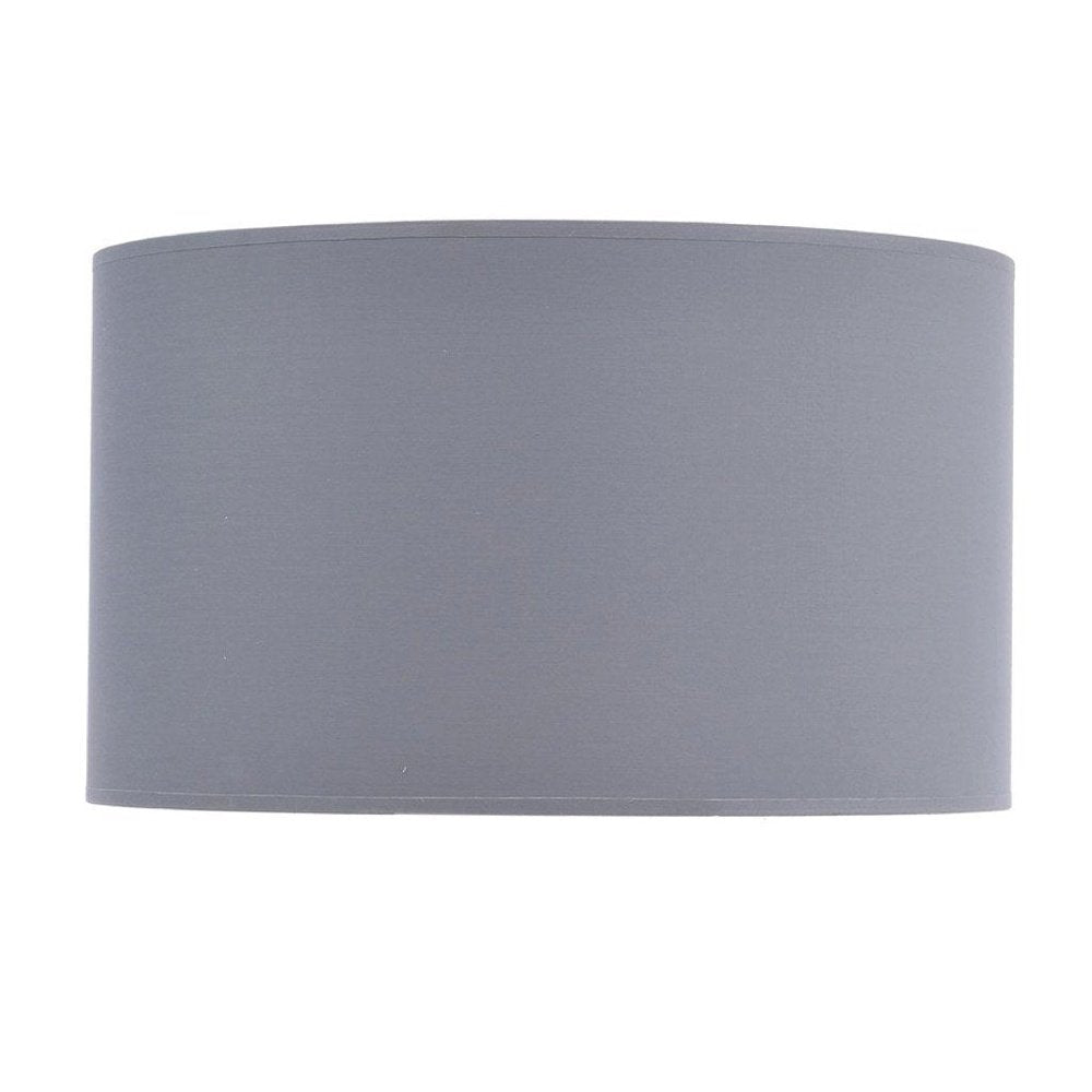 Libra Grey and Silver Lined Drum 20" Lampshade-Libra-Olivia's