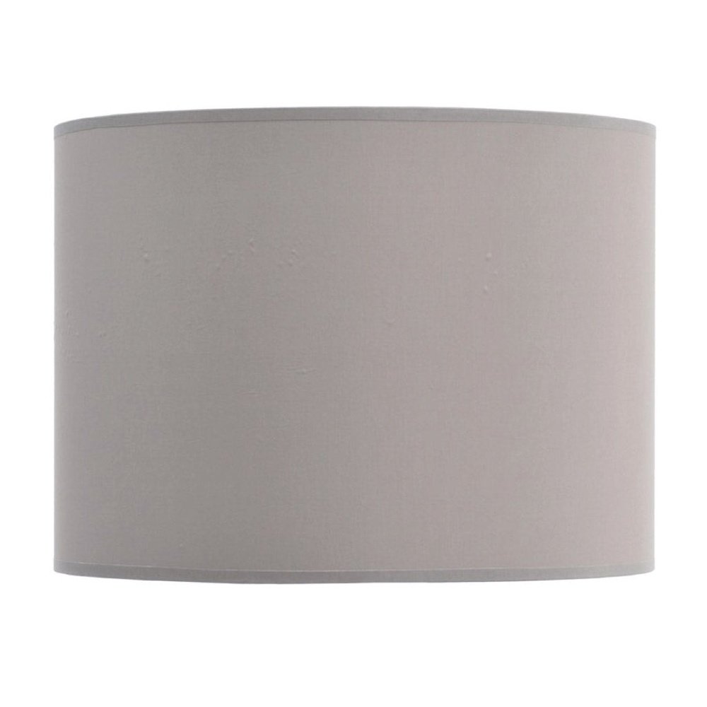Libra Taupe and Champagne Lined Drum 14" Lampshade-Libra-Olivia's 