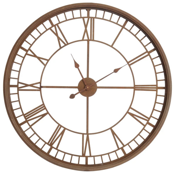 Libra Antique Rust Skeleton Wall Clock-Libra-Olivia's 