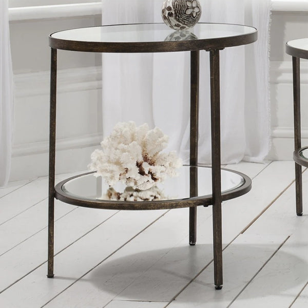 Gallery Hudson Side Table in Aged Bronze-GalleryDirect-Olivia's