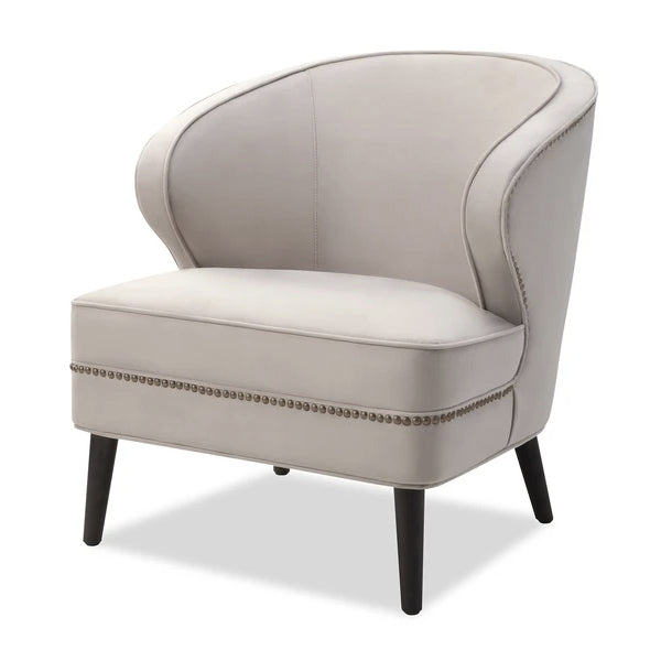 Lindsay Occasional Chair - Limestone Velvet LiangAndEimil 3