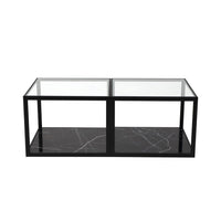 Liang & Eimil Tamon Coffee Table Black Marble Set of Two