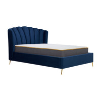 Olivia's Lucy Fabric Ottoman Bed in Midnight Blue