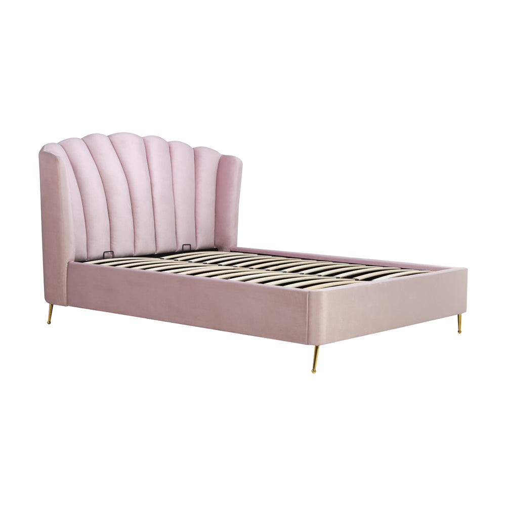 Olivia's Lucy Fabric Ottoman Bed in Pink