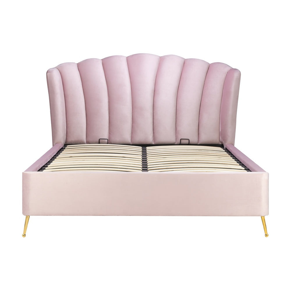 Olivia's Lucy Fabric Ottoman Bed in Pink