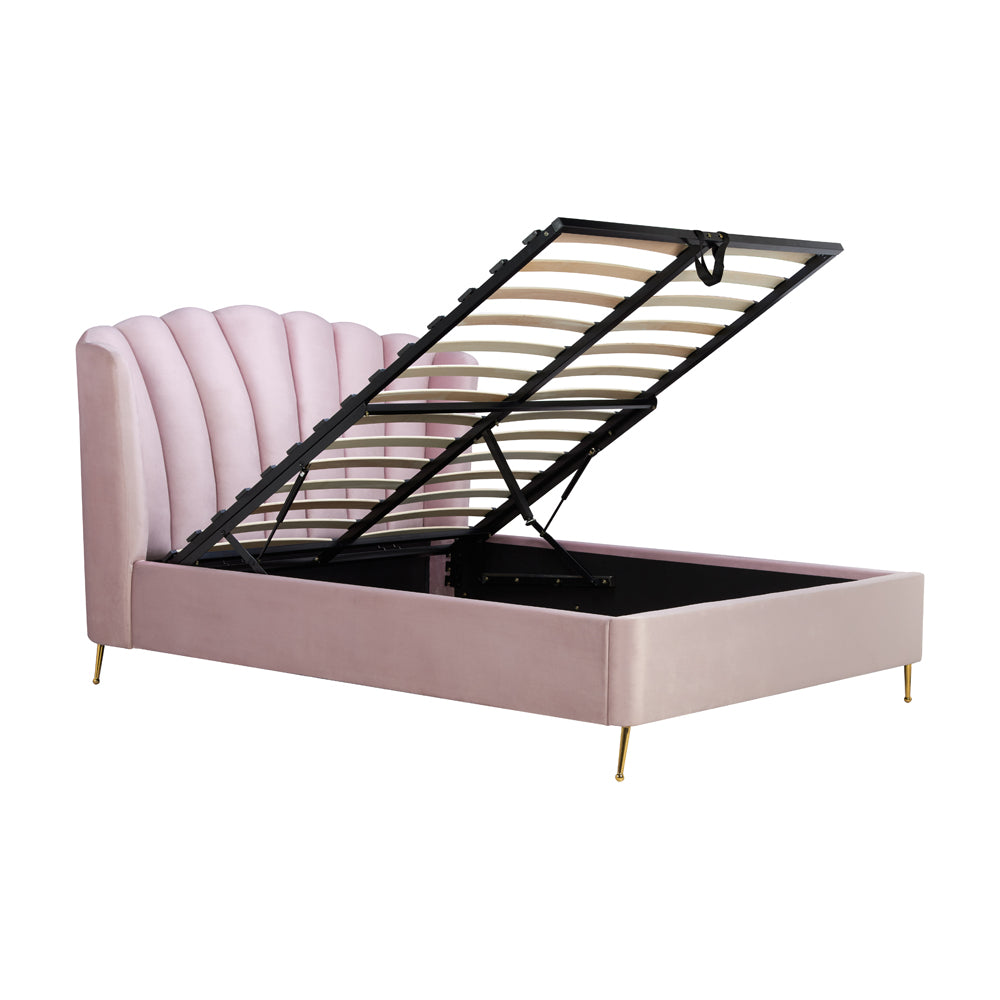 Olivia's Lucy Fabric Ottoman Bed in Pink