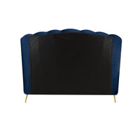 Olivia's Lucy Fabric Ottoman Bed in Midnight Blue