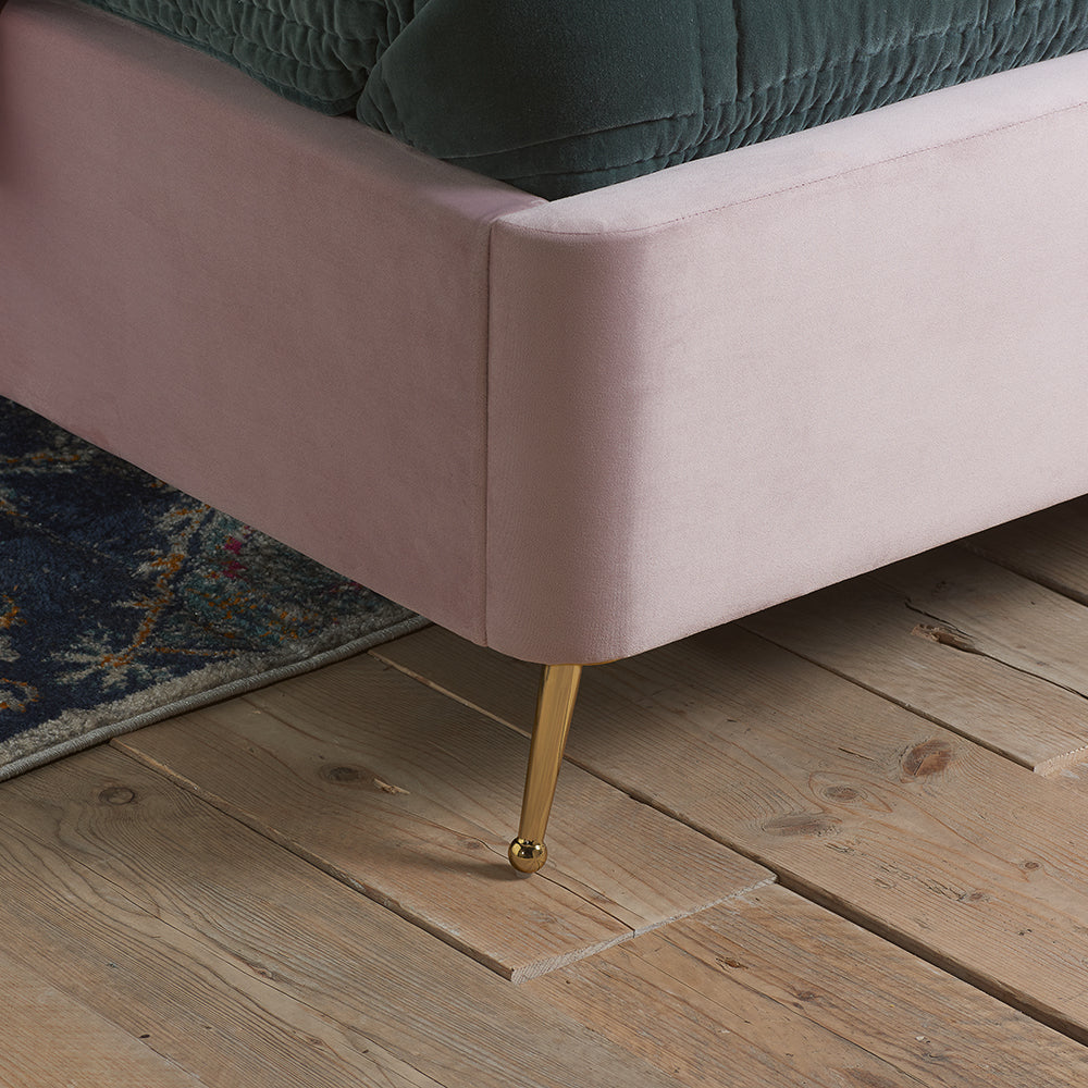 Olivia's Lucy Fabric Ottoman Bed in Pink