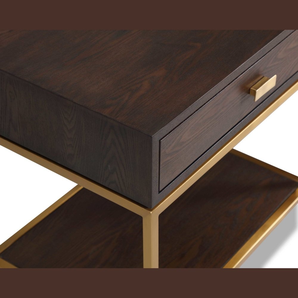 Liang & Eimil Levi Bedside Table Dark Brown