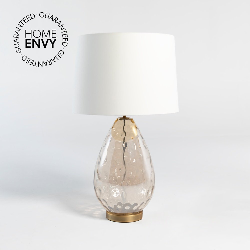 RV Astley Riom Table Lamp Cognac Glass