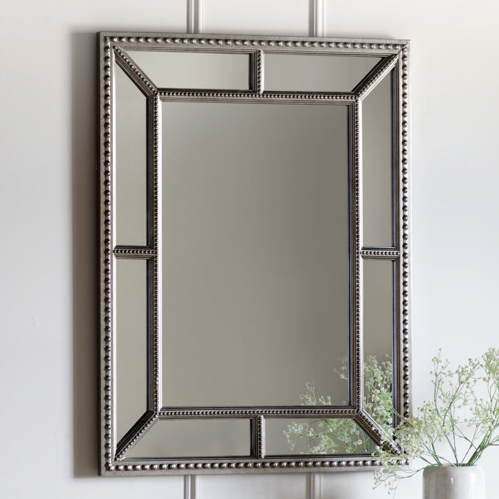 Gallery Interiors Lawson Wall Mirror in Silver