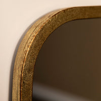 Gallery Interiors Kurva Leaner Mirror in Gold