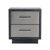 Liang & Eimil Camden Bedside Table Brushed Stainless Steel