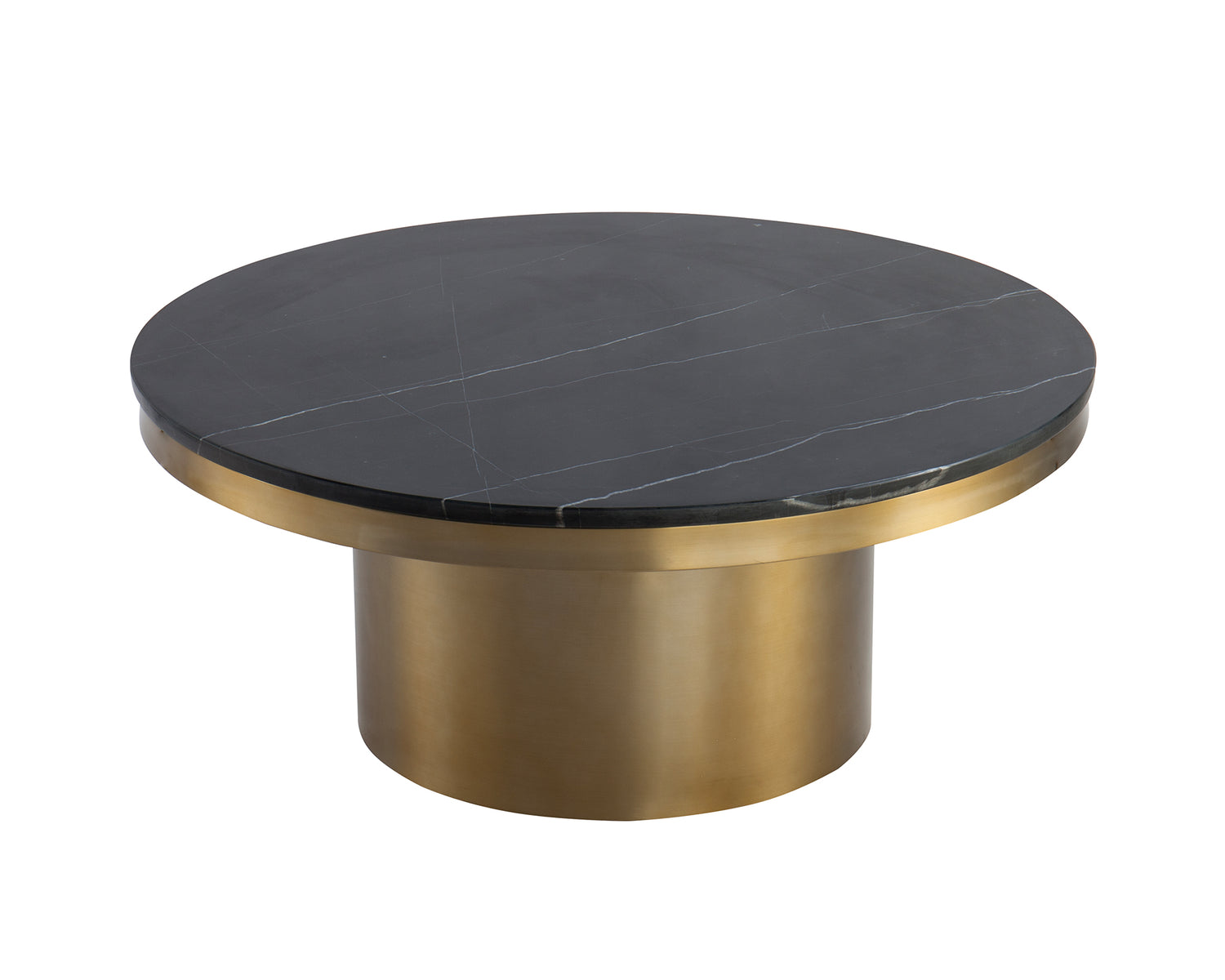  LiangAndEimilLarge-Liang & Eimil Camden Round Coffee Table Marquina Black-Black 33 