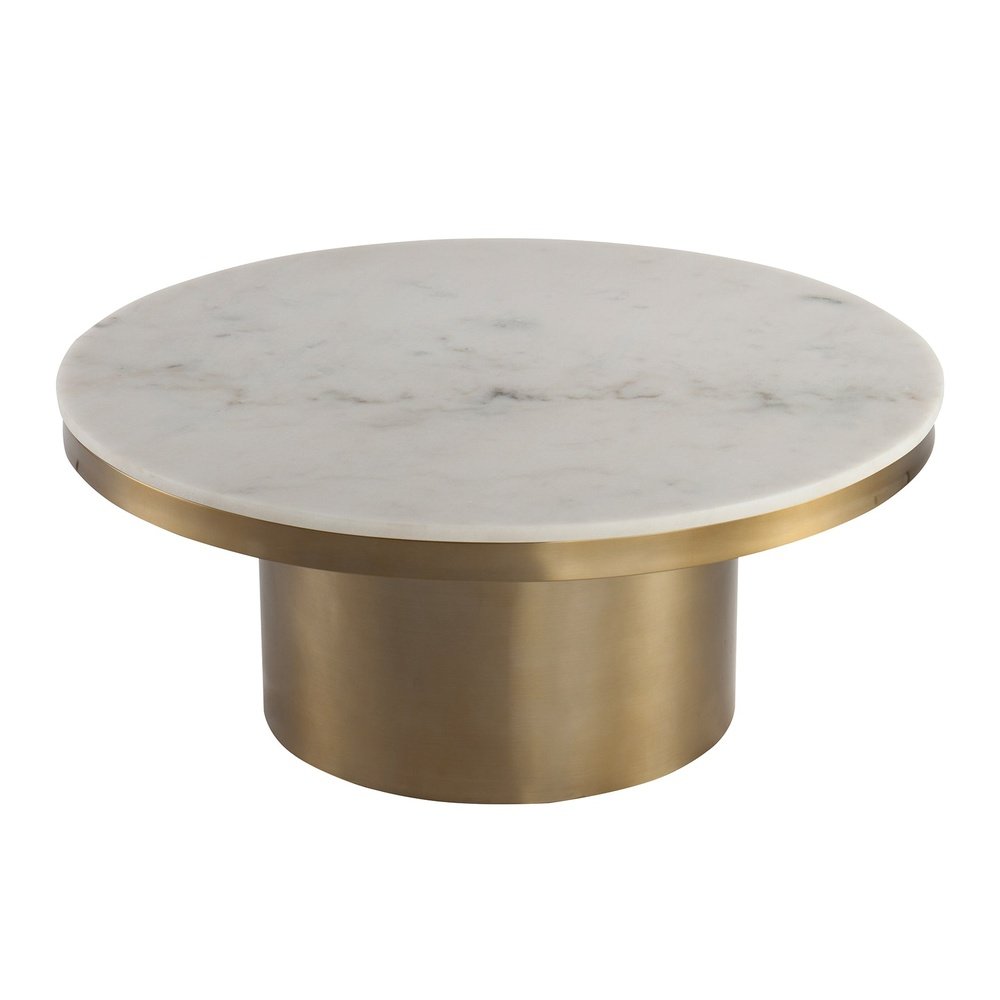 Liang & Eimil Camden Round Coffee Table White Marble