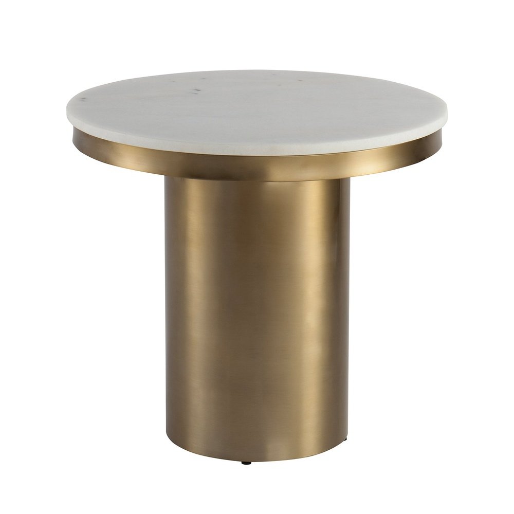 Liang & Eimil Camden Round Side Table Brushed Brass