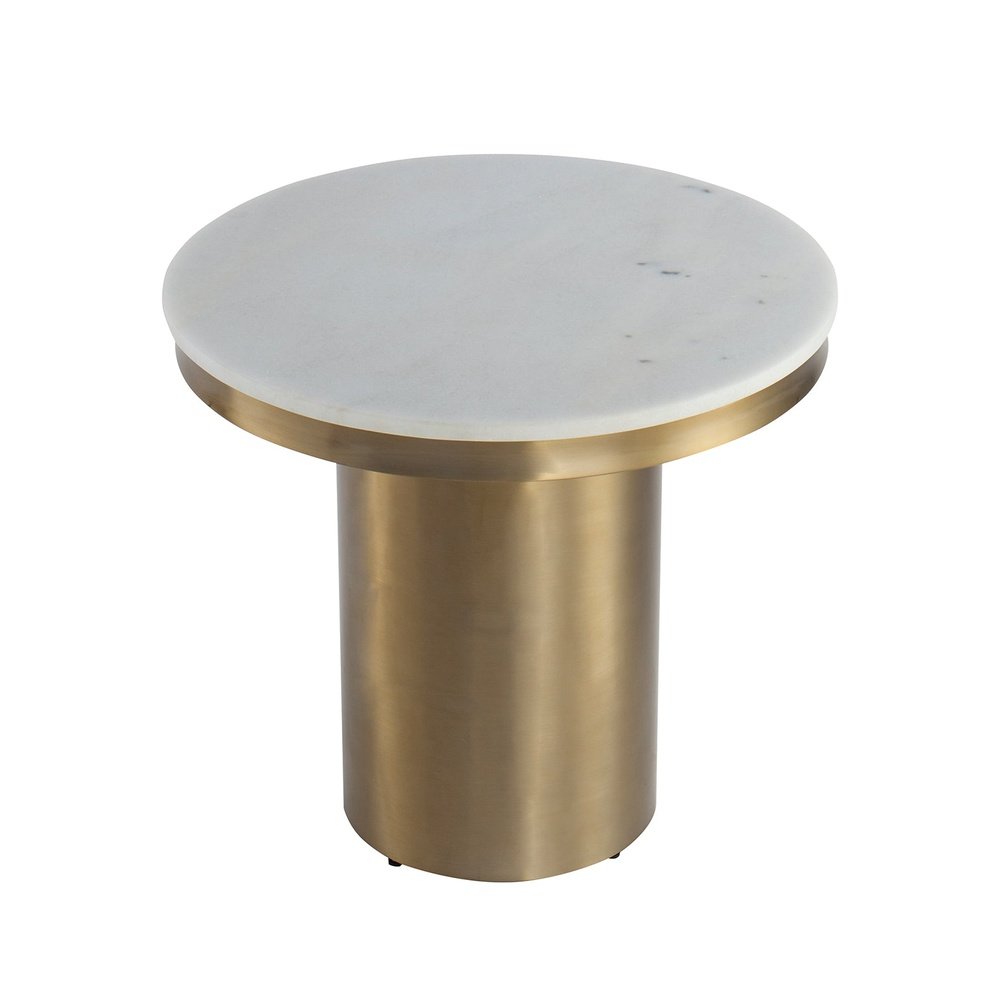 Liang & Eimil Camden Round Side Table Brushed Brass