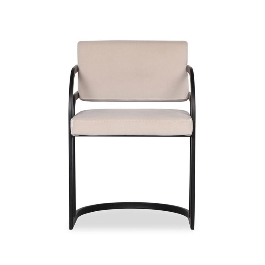 Dylan Dining Chair - Gainsborough Ash Grey Velvet LiangAndEimil 1