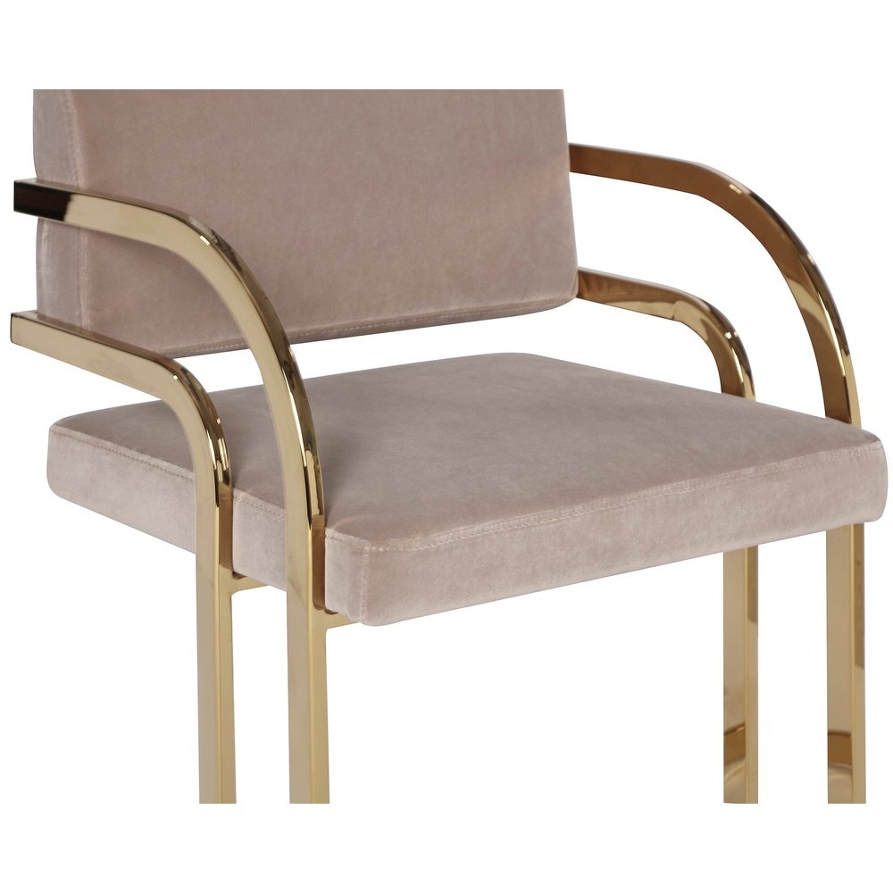  LiangAndEimil-Liang & Eimil Dylan Dining Chair Gainsborough Mink Velvet Polished Brass-Taupe 33 