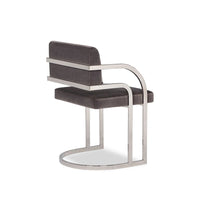 Liang & Eimil Dylan Dining Chair Gainsborough Nickel Grey Velvet