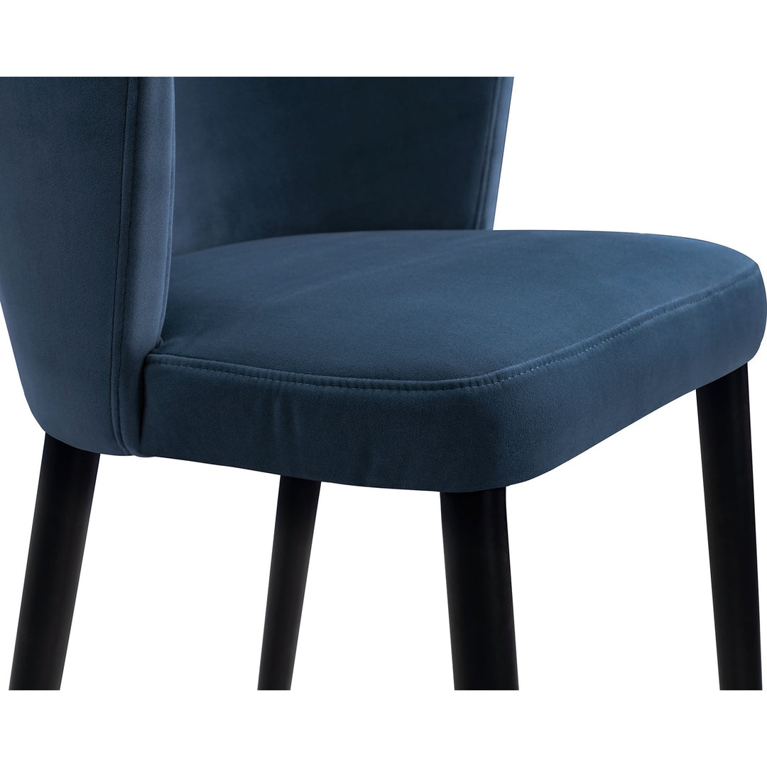Elica Stool - Gainsborough Cobalt Blue Velvet LiangAndEimil 4