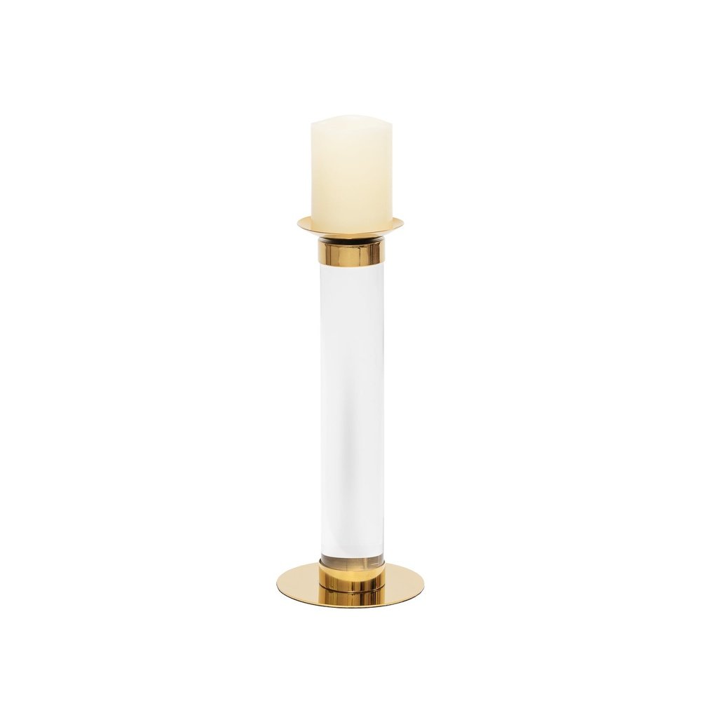  LiangAndEimil-Liang & Eimil Pillar Candle Holder White (Large)-Gold 37 