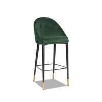 Liang & Eimil Arden Stool - Gainsborough Emerald Green Velvet