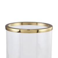 Liang & Eimil Hurricane with Glass & Ring Gold top, Gold Ring